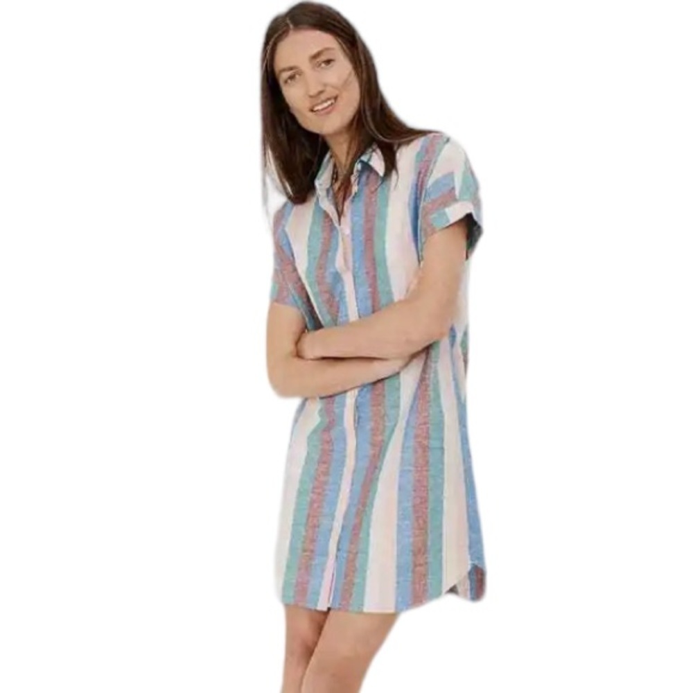 Madewell Central Shirtdress in Flagstaff Stripe